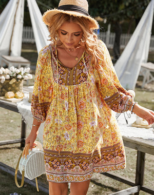 Vestido Boho Chic Floral