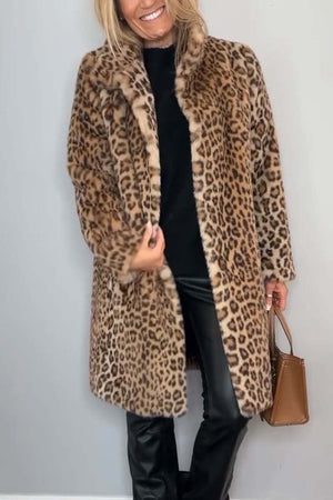 ISABELLA - Elegante Abrigo de Invierno con Estampado de Leopardo