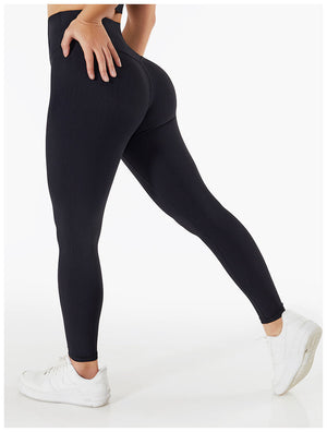 Legging fitness con textura acanalada