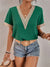 Blusa bordada con cuello en V Adri